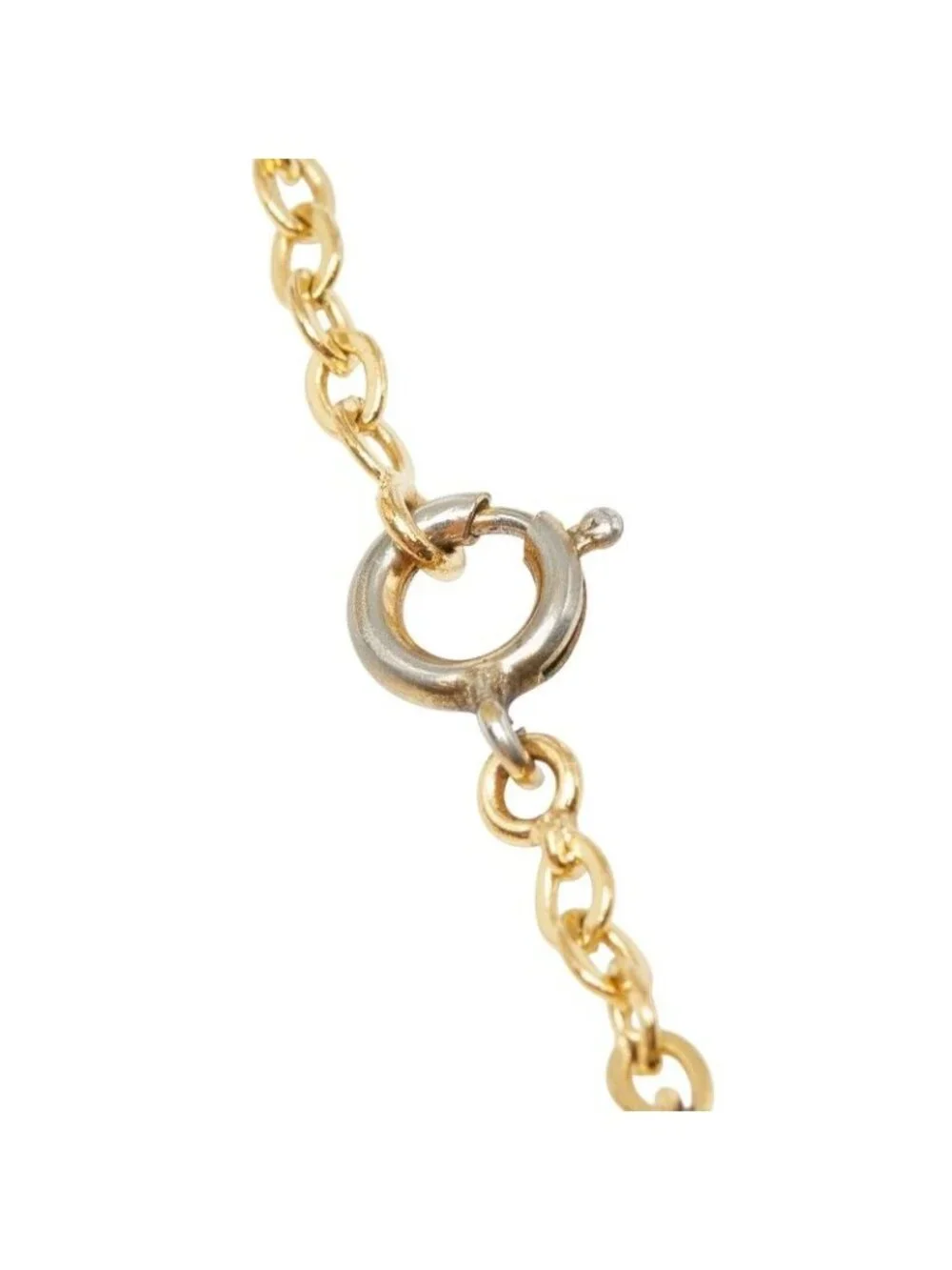Chanel Vintage CC Logo Necklace Gold Plated